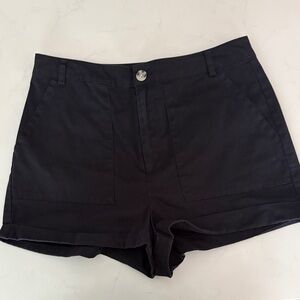 BB Dakota High Waist Black Shorts